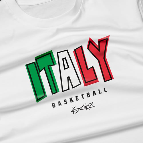 Kickz Italy Basketball Camiseta de manga corta Blanco — foto 3