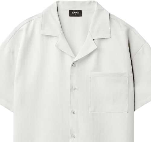 Burocs Herringbone Camisa Blanco — photo 3