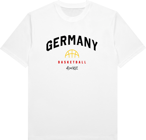 Kickz Germany Basketball Camiseta de manga corta Blanco