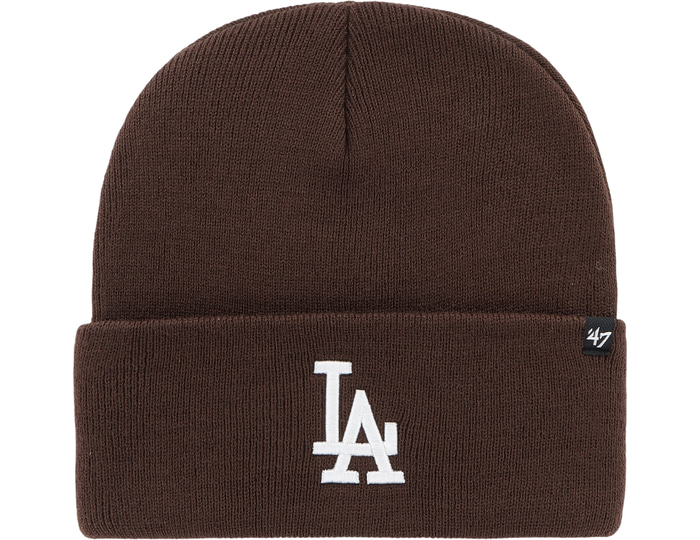 '47 Brand Mlb Los Angeles Dodgers Sox Haymaker ??47 Cuff Knit Beanie Brown