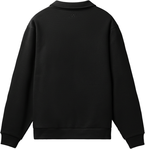 Burocs Essential Mock Neck Sweatshirt Black — foto 2