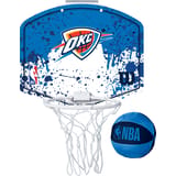 Wilson NBA Oklahoma City Thunder Team Mini Hoop Basketball Set Mini Canasta De Baloncesto Plata