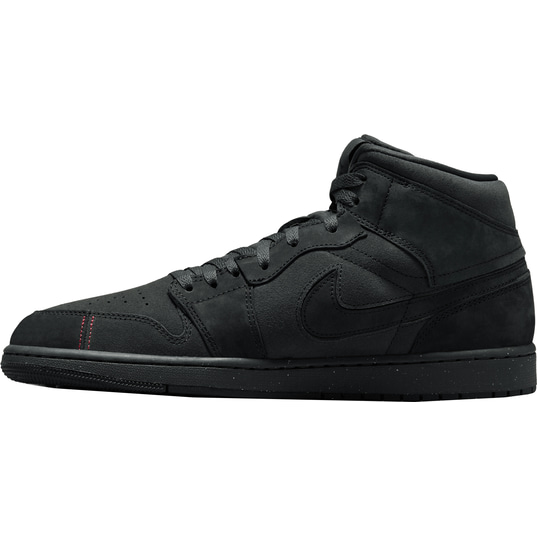 Nike air jordan 1 retro mid black deals