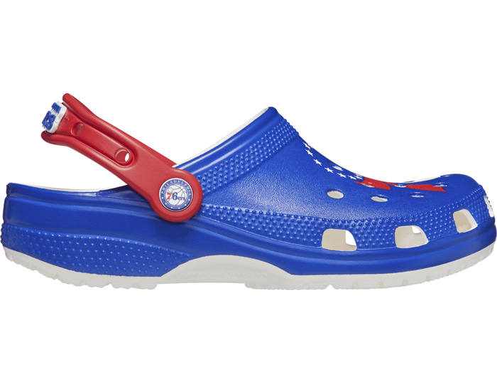 Crocs+Philadelphia+76ers+Classic+Clog+Claquettes+Femmes+Blanc