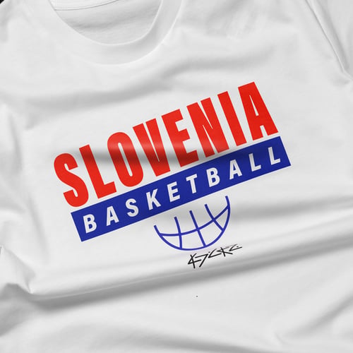 Kickz Slovenia Basketball Camiseta de manga corta Blanco — foto 3