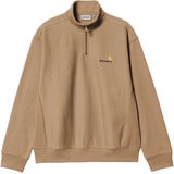 Carhartt WIP Half-Zip American Script Sweatshirt Marron