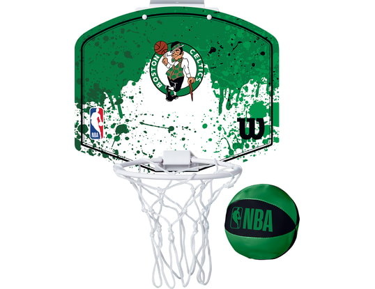 Produktgalerie, 1 of 2, Wilson NBA Boston Celtics Team Mini Hoop Basketball Set Mini Basketballkorb Grün