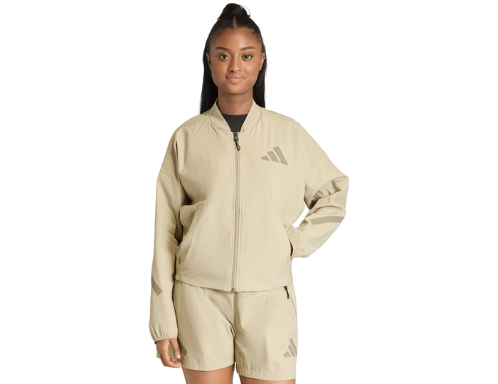 Adidas Brown Z.n.e Bomber Jacket Women Medium