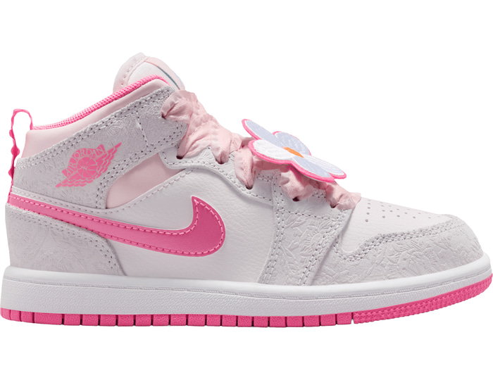 Jordan Air Jordan 1 Mid Se Ps Pink Bloom Kids Grau