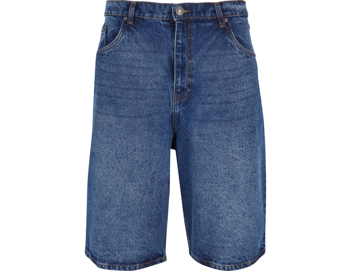 Urban Classics - 90's Heavy Denim New Mid Blue Washed - Shorts - blue - W34 - 100% Cotton