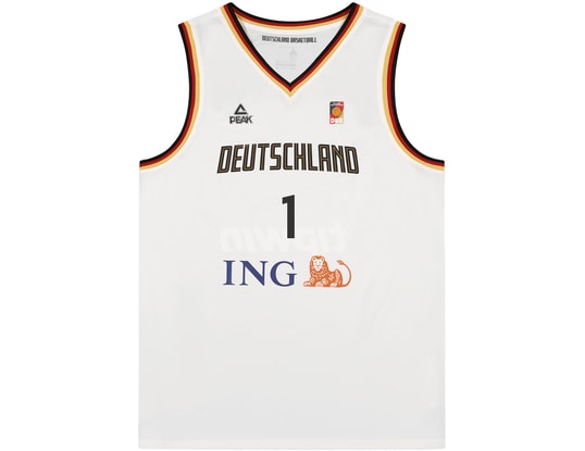 Produktgalerie, 1 of 2, Peak Fiba Deutschland Basketball Oscar da Silva Trikot Weiß