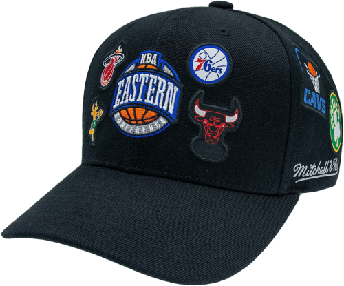 Mitchell & Ness Mitchell and Ness NBA RED EASTERN TEAM Cap Black