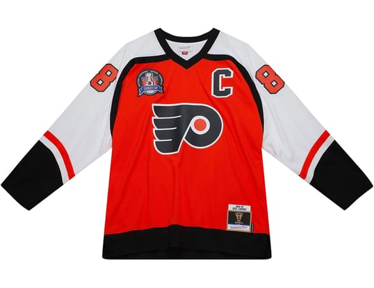 Product gallery, 1 of 3, Mitchell and Ness NHL PF. E. Lindros 96-97 Jacket Orange