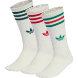 adidas Originals 3 Stripes High Crew Socks White