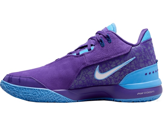 Lebron's Shoes Air Zoom Generation Purple Suede Sneakers