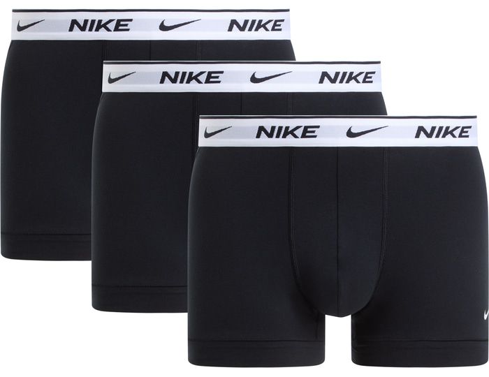 Nike Essential Cotton Stretch Trunk 3 Caleçon Boxer Noir C6d7