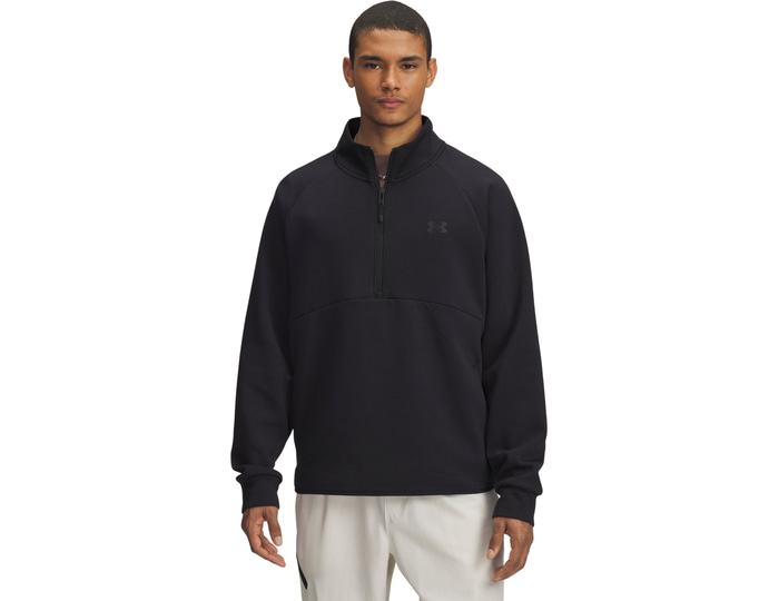 Under Armour Black Unstoppable Flc Half Zip Top C001 Small