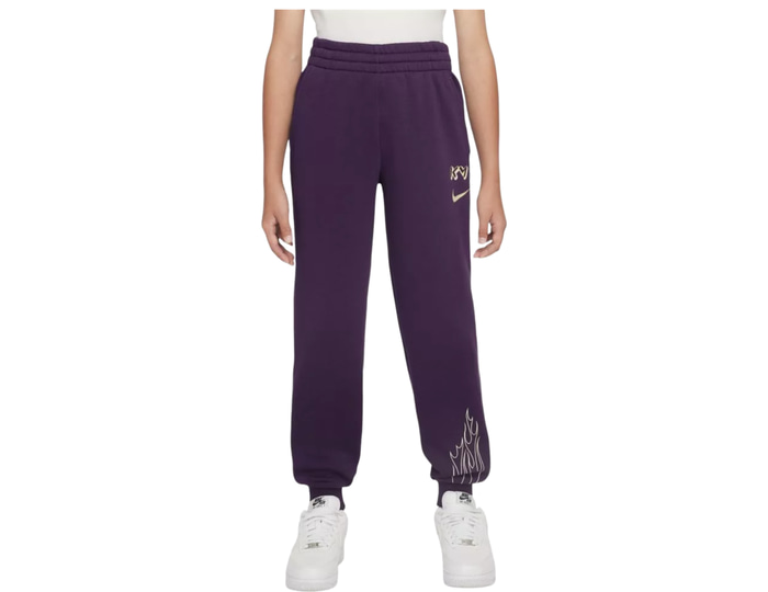 Nike Purple Kylian Mbappe Club Fleece Sweatpants F585 Large Kids