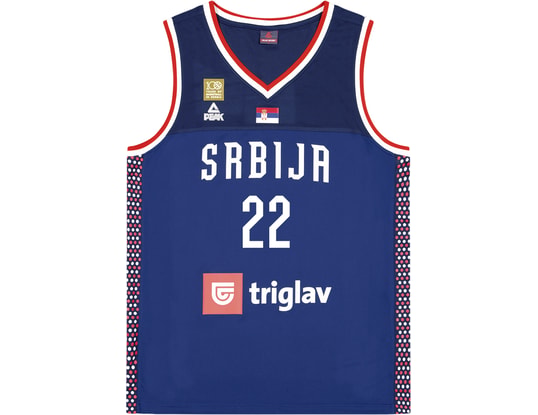 Produktgalerie, 1 of 2, Peak Fiba Serbia Vasilije Miciä‡ Trikot Blau