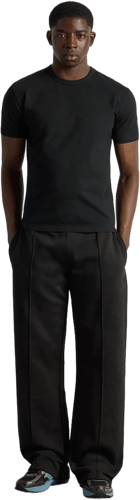 Burocs Wide Leg Seam Pantalones de chándal Negro — photo 4