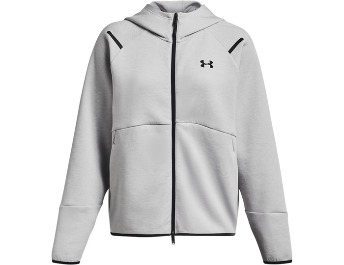 Under Armour Grey Unstoppable Fleece Hooded Jacket Women C011 Large