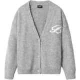 Burocs Fuzzy Jacquard Cardigan Chaqueta Gris