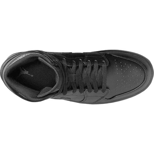 Nike air jordan 1 mid triple black best sale