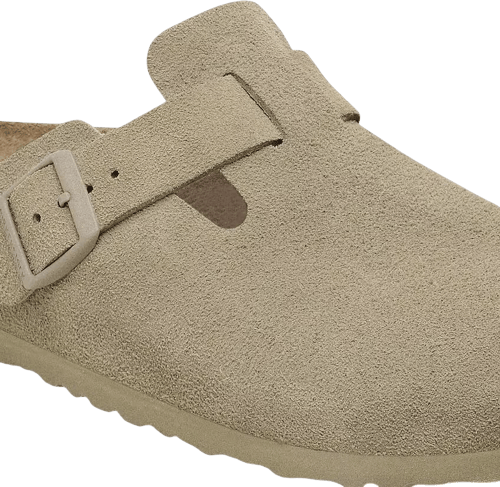 Birkenstock Boston Suede Leather faded khaki normal Verde — foto 5