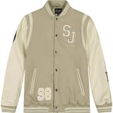 Sean John Logo Collegejacke Chaqueta Beige