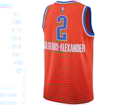 ナイキ Nike NBA ジャージー Shai SGA OKC Shai Gilgeous-Alexander SGA Signed OKC Thunder Nike Jersey