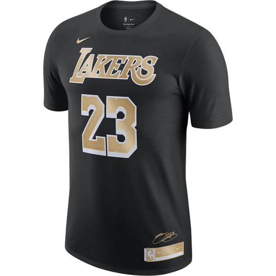 Black lakers lebron shirt discount