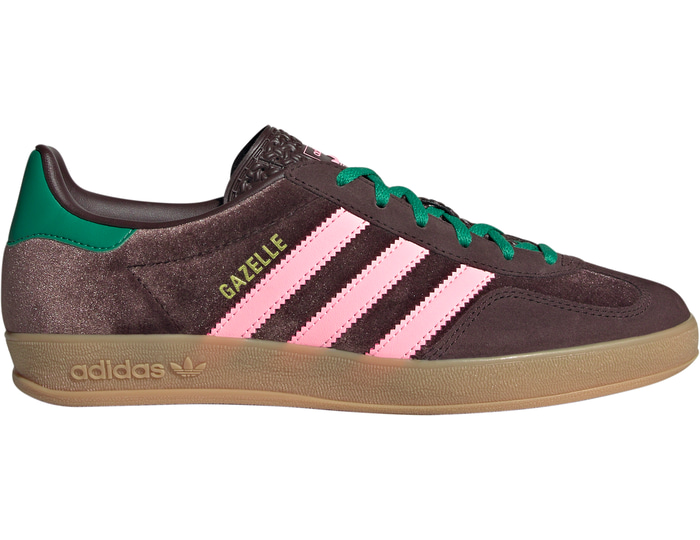 Adidas Gazelle damessneaker bruin en groen