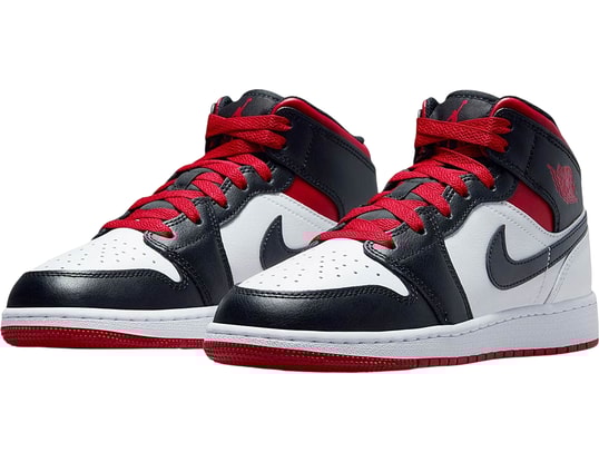 Jordan Air Jordan SE Mid Gym Red Black Toe GS Enfants Blanc C106