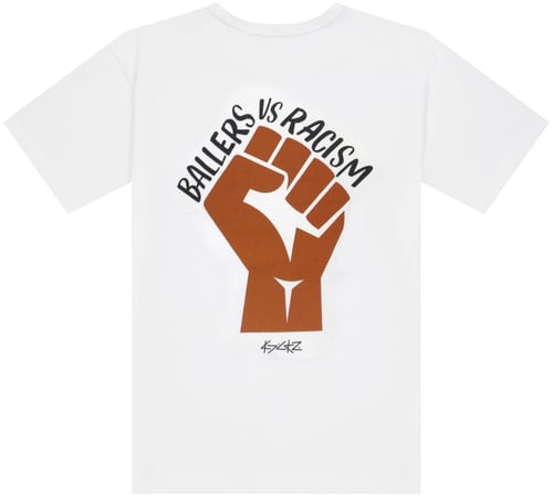 Kickz Ballers Vs Racism Statement T-Shirt White — photo 4