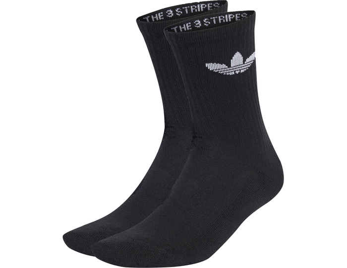Adidas Originals Black Crew 3Er Pack Socks Medium