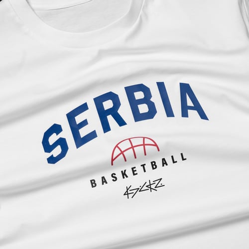 Kickz Serbia Basketball Camiseta de manga corta Blanco — foto 3