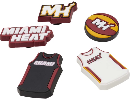 Crocs NBA Miami Heat Jibbitz 5er Pack Pin Negro 11,95