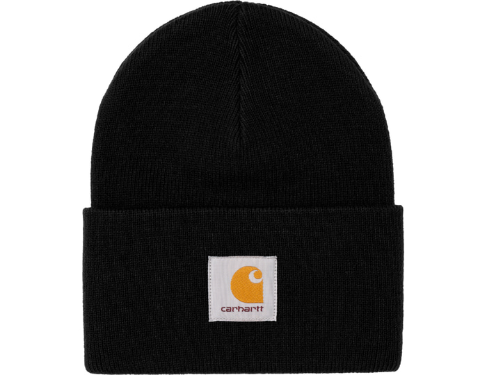 Carhartt Wip Black Acrylic Watch Hat Size I020222-89Xx-Os 1Size