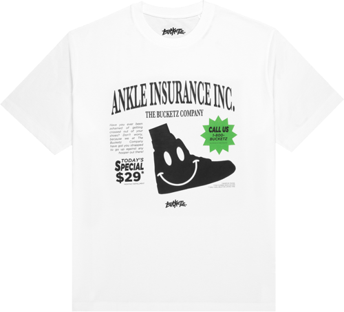Kickz Ankle Insurance Camiseta de manga corta Blanco