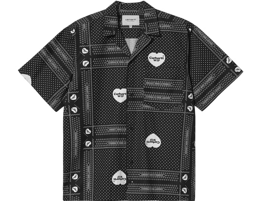 Product gallery, 1 of 4, Carhartt WIP S/S Heart Bandana Shirt Zwart