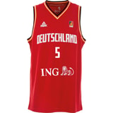 Peak Germany Fiba Deutschland Basketball Denzel Agyeman Maglietta Rosso