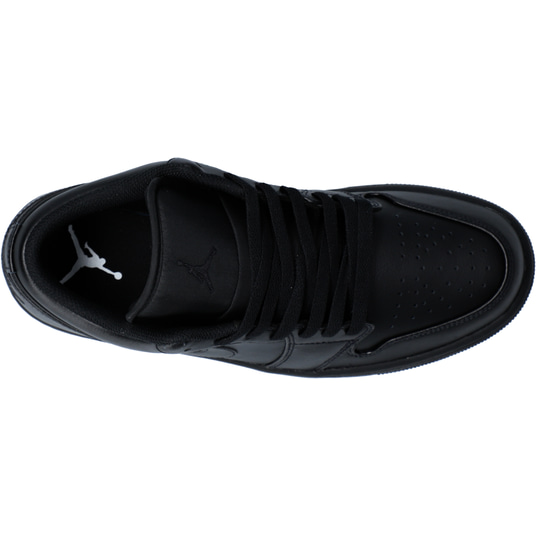 Black low cut jordans on sale