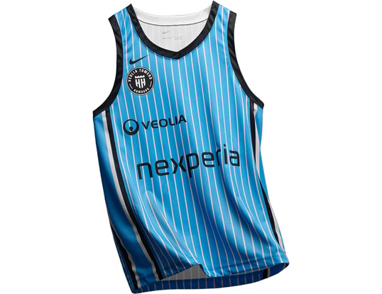 Produktgalerie, 1 of 1, Nike BBL Hamburg Towers Trikot 3rd Kids Blau F412