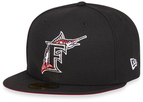 New Era MLB Florida Marlins World Series 1997 59Fifty Fitted Gorra Negro