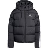adidas Essentials Climawarm 3 Stripes Puffer Down Chaqueta con capucha Mujeres Negro