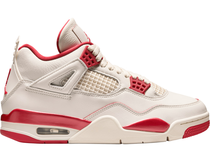 Jordan White Wmns Air 4 Retro Valentines Day Sierra Women