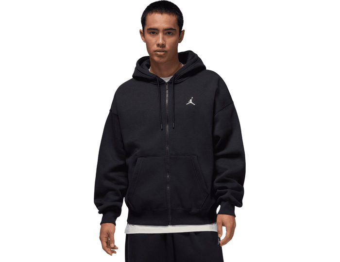 Jordan Black Brooklyn Fleece Oversized Hooded Jacket C010 Medium