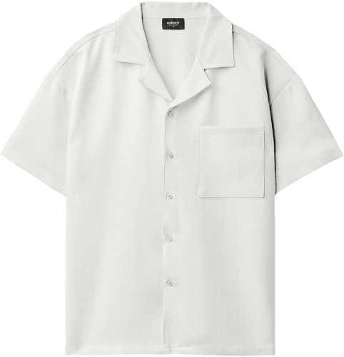 Burocs Herringbone Camisa Blanco