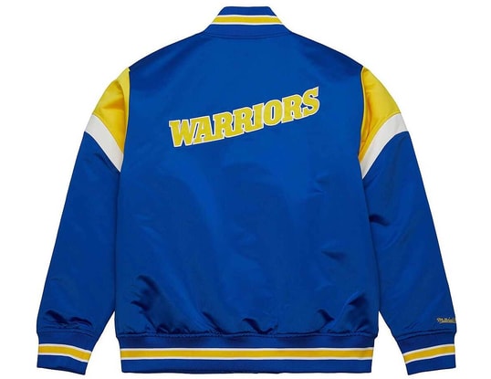 Mitchell and Ness NBA Satin Jacket Blue - 82.95
