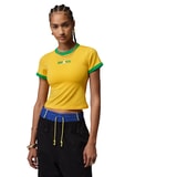Jordan Retro GFX P6 Camiseta de manga corta Mujeres Amarillo C741